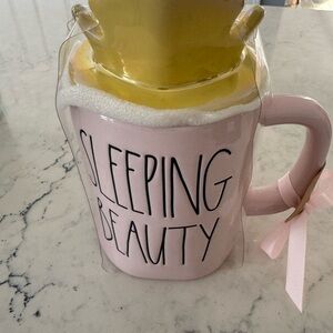 Disney Sleeping Beauty Pink Mug with Yellow Lid